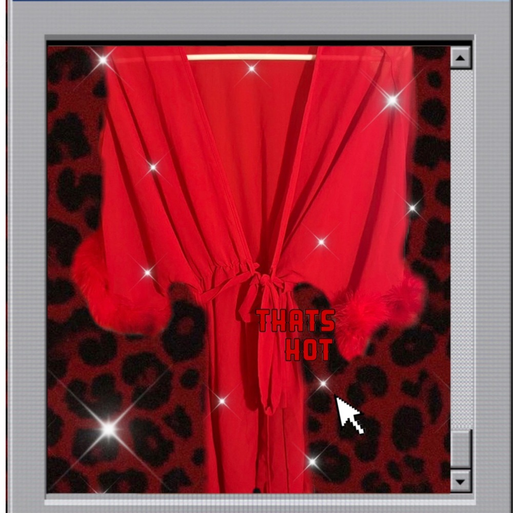 Elegant Red Women's Robe